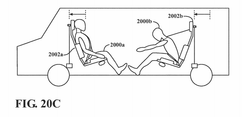 Moving car seats can affect the level of force felt during an impact, and prevent passengers from hitting each other