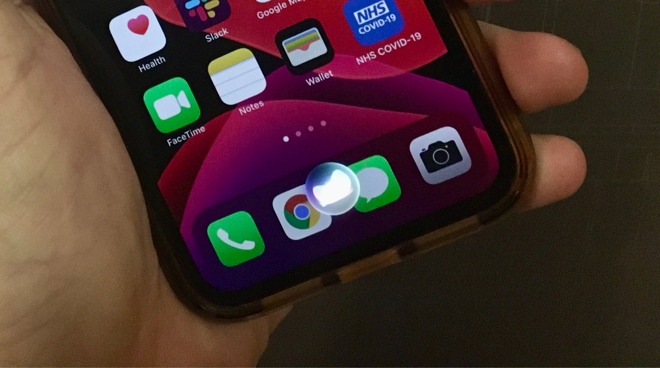 Siri's compact appearance in iOS 14