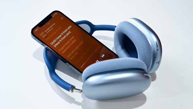 Listening to music on AirPods Max