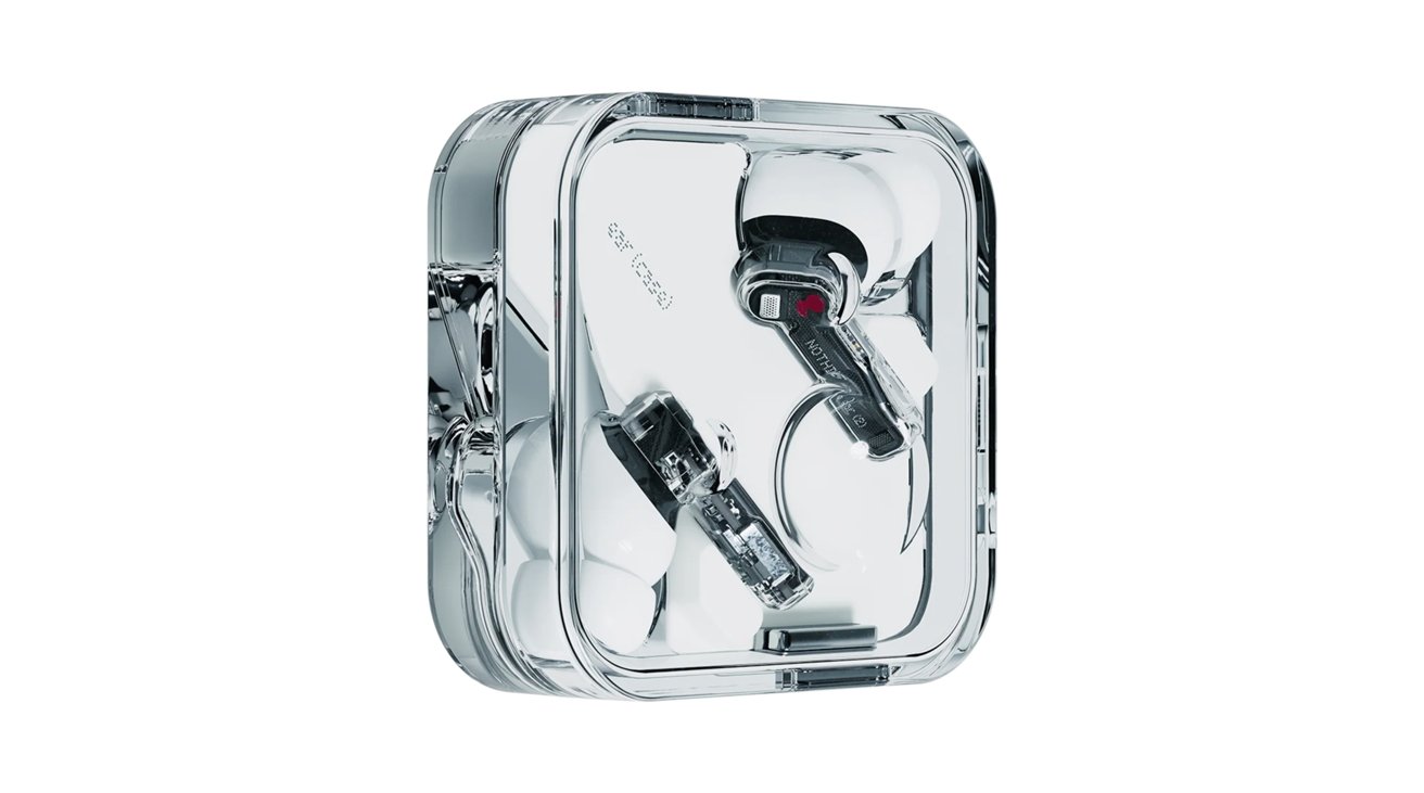 Nothing's case is similarly as white and transparent as the earbuds themselves.