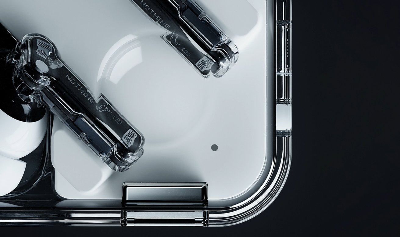 Like Apple, Nothing uses a unique aesthetic in its hardware designs.