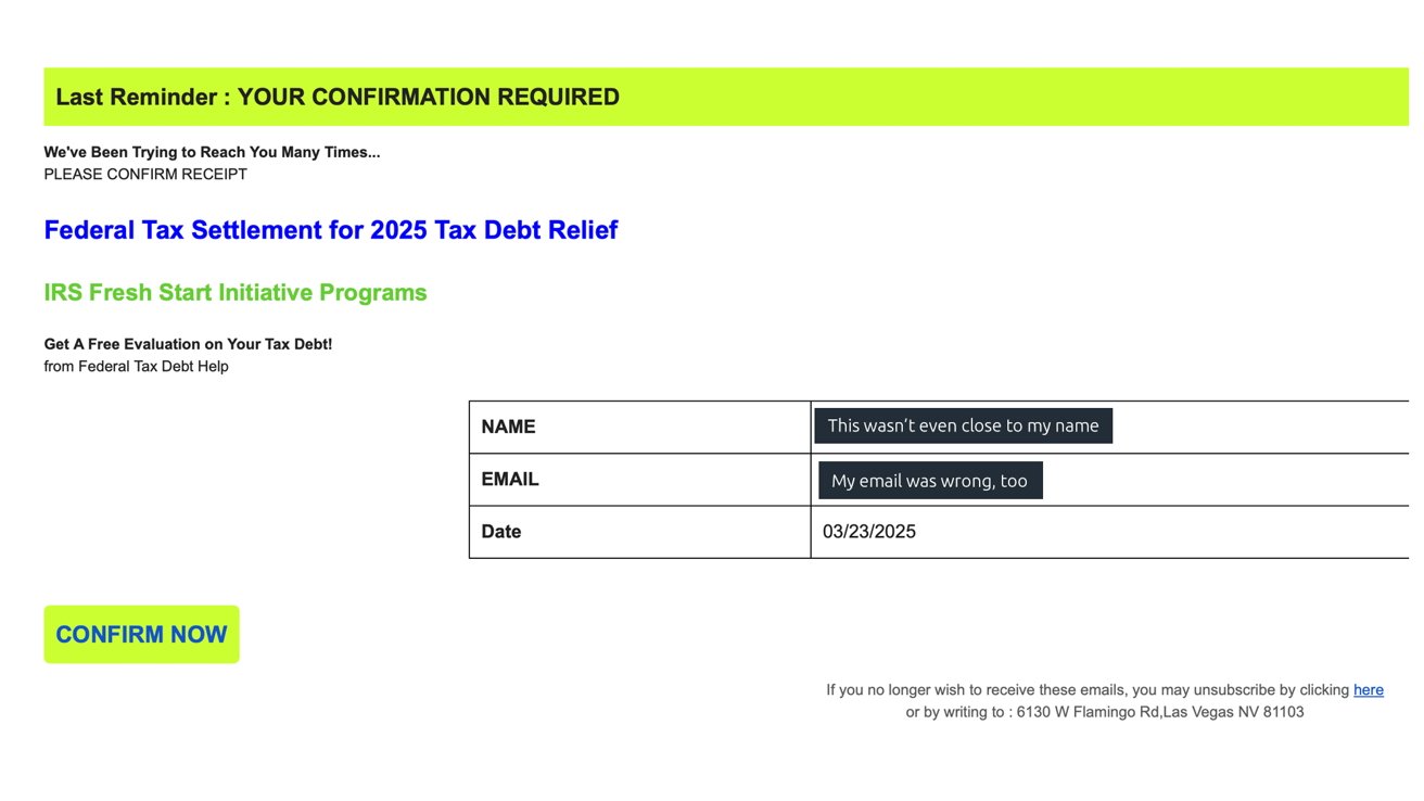 This is pretty poorly designed, even as far as phishing emails go